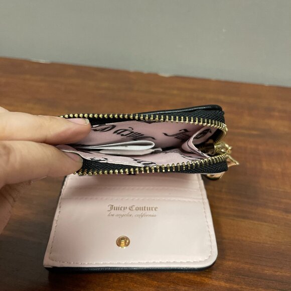 Juicy Couture Bifold Black Wallet with Gems NWOT - Picture 2 of 4